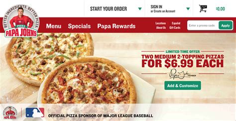 Papa johns online delivery. Things To Know About Papa johns online delivery. 